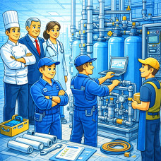 Обслуживание фильтров на заводе